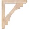 Ekena Millwork Merced Craftsman Smooth Bracket w/ Offset Brace, Douglas Fir, 5 1/2"W x 28"D x 32"H BKT0604X28X32MRC04SDF - alternate 3